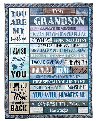 Grandson blanket quilt tqh blk grandson the ability grandpa
