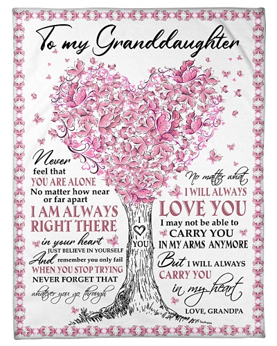 Granddaughter blanket quilt blk granddau carry you grandpa htte
