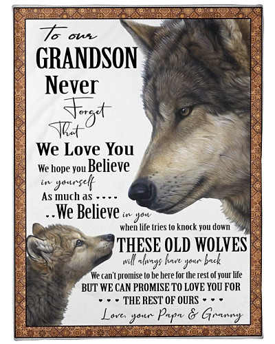 Grandson blanket quilt grandson papa granny oldwolf htte