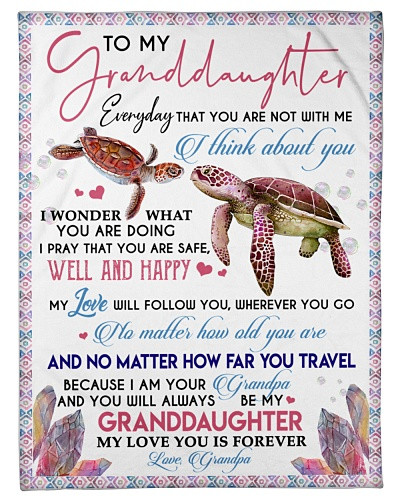Granddaughter blanket quilt granddau turtle far travel grandpa htte