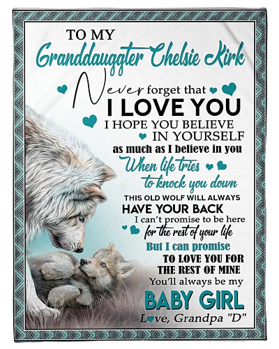 Granddaughter blanket quilt tqh blk chelsie kirk baby girl grandpa d