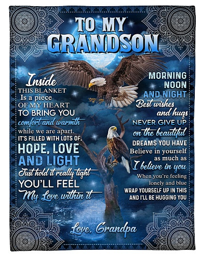 Grandson blanket quilt blk grandson hope grandpa dcua ngnh
