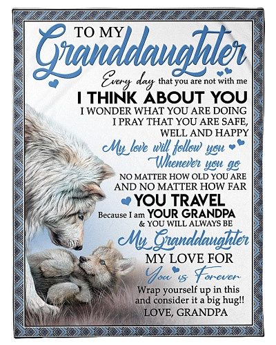Granddaughter blanket quilt blk granddau ithink grandpa ntmn