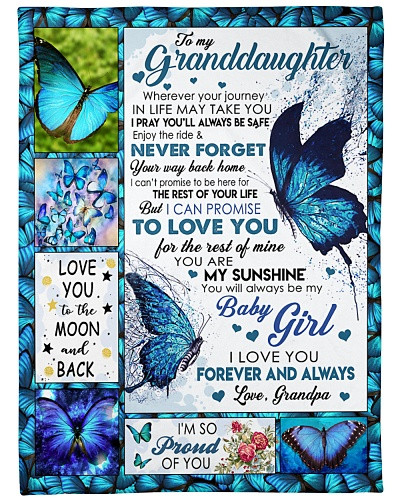 Grandson blanket quilt tqh blk granddau promise babygirl grandpa