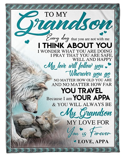 Grandson blanket quilt grandson well happy appa ntmn