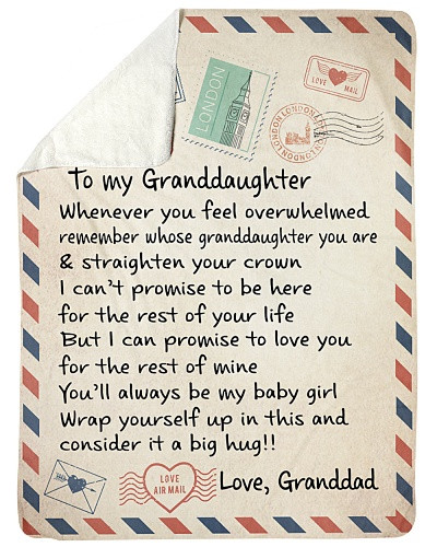 Grandson blanket quilt tqh blk granddau promise life granddad