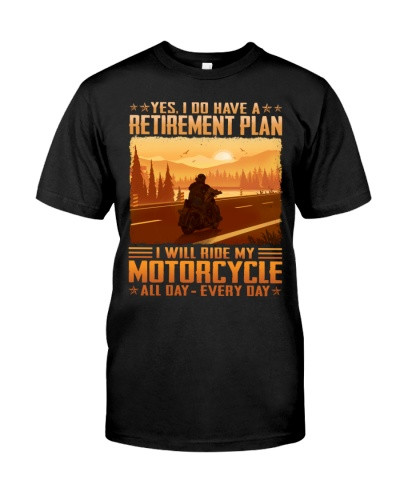 Motorcycle t-shirt biker retirement plan isa 070