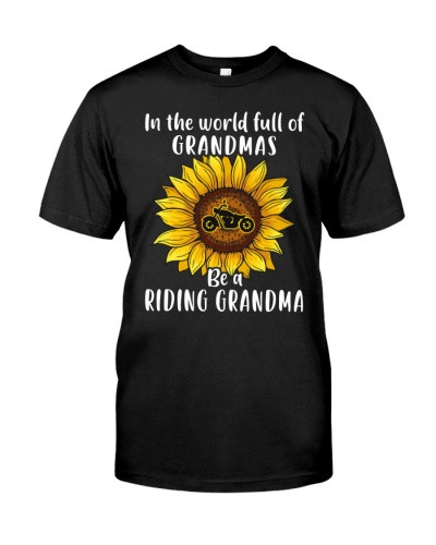 Motorcycle t-shirt sunflower biker grandma