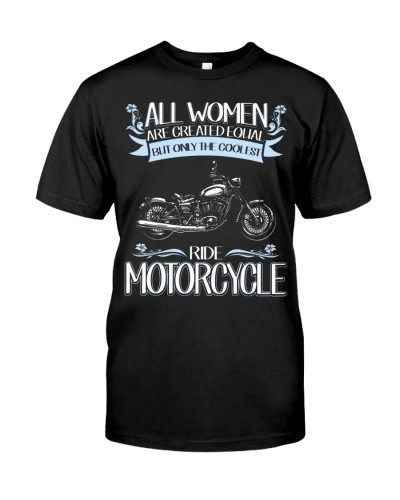 Motorcycle t-shirt equal woman motorcycle