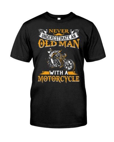 Motorcycle t-shirt old man motorcycle