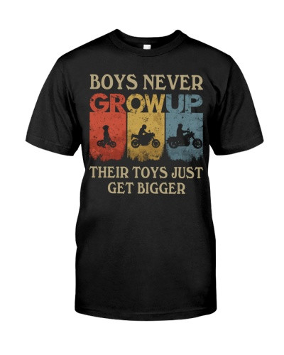 Motorcycle t-shirt bikers never growup