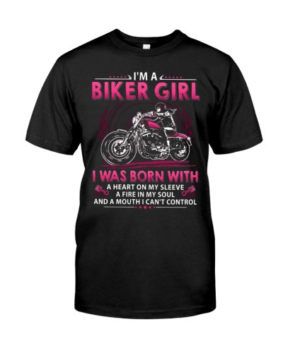 Motorcycle t-shirt biker a mouth i can t control