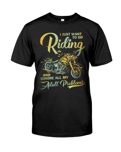Motorcycle t-shirt biker adult problems