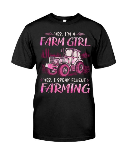 Tractor t-shirt farmer speak fluent