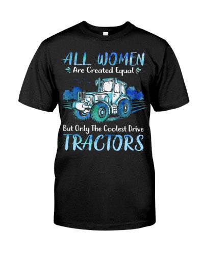 Tractor t-shirt farmer women equal