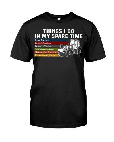 Tractor t-shirt farmer sparetime