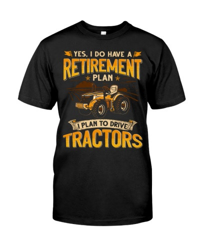 Tractor t-shirt retireg farmer