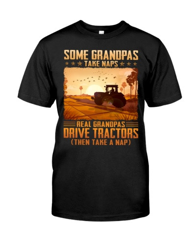 Tractor t-shirt farmer grandpa take naps isa 075