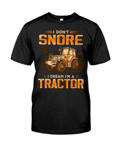 Tractor t-shirt farmer snoretractor