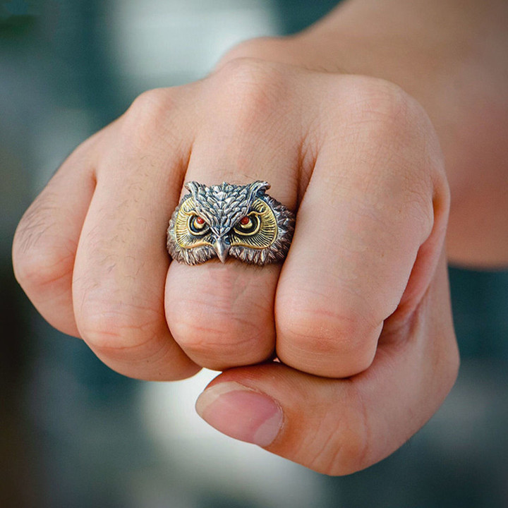 High Quality Resizable Owl Ring