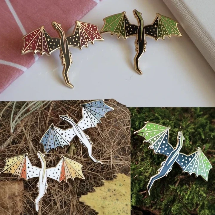 Cute Dragon Enamel Pins