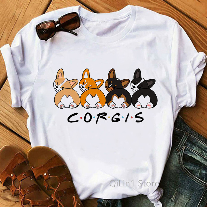 Corgi Friends T shirt