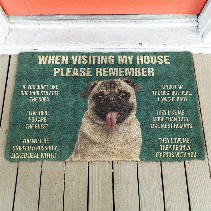 Pug Dogs Doormat