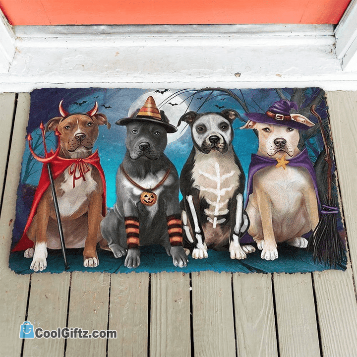 Rottweiler Halloween Doormat