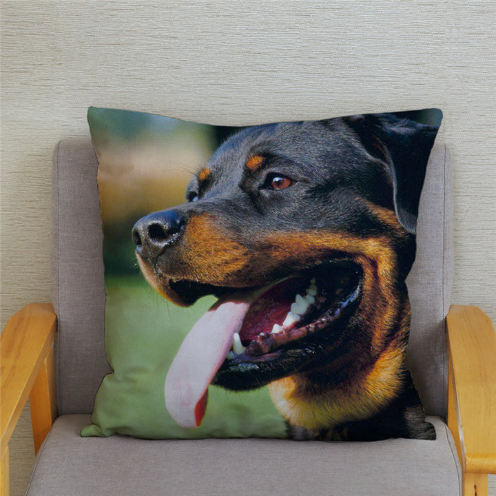 Rottweiler Dog Pillow Cover
