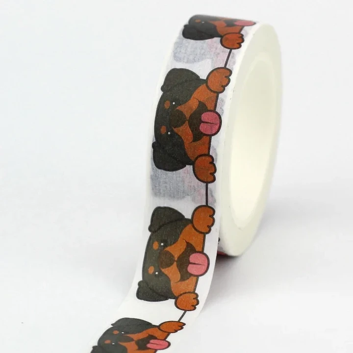 Rottweiler Dog Paper Washi Tape