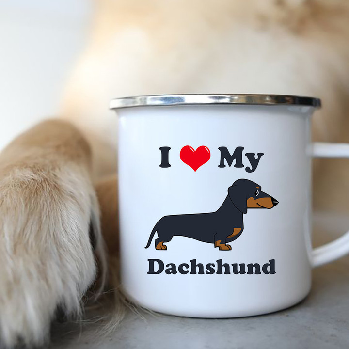 I Love Dachshunds Coffee Mug