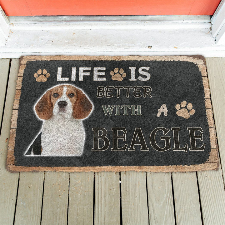 Life Is Better With Beagle Doormat