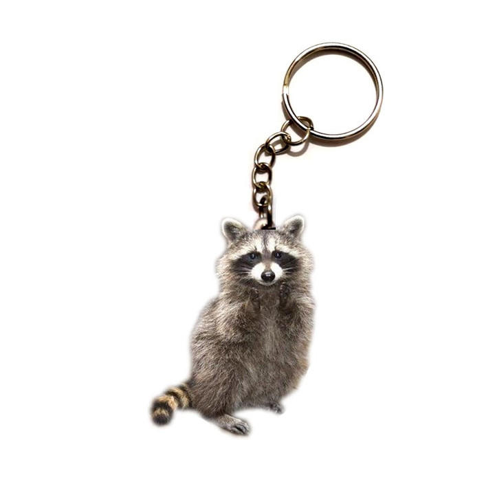 Cute Raccoon Keychain