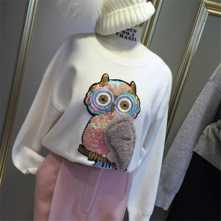 Owl Plush Patches for Women