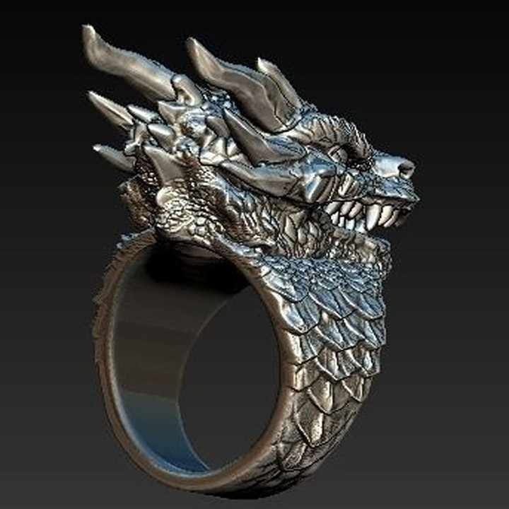 New Retro Dragon Ring
