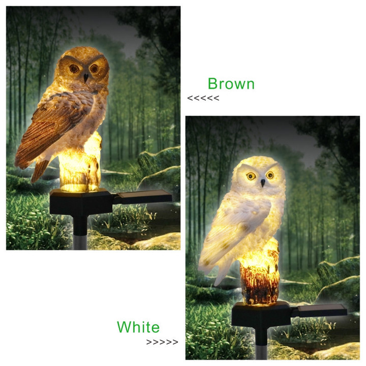 Solar Owl Garden Light Outdoor LED Lawn Lamp for Garden Decoration