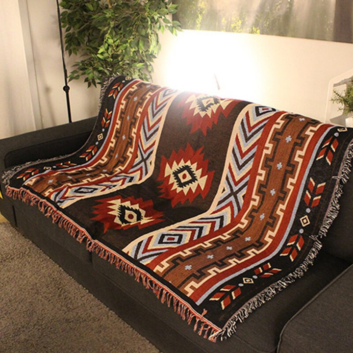 Casual Carpet Decoration National Retro Blanket
