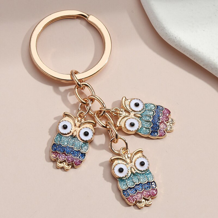 Cute Keychain Owl Key Ring