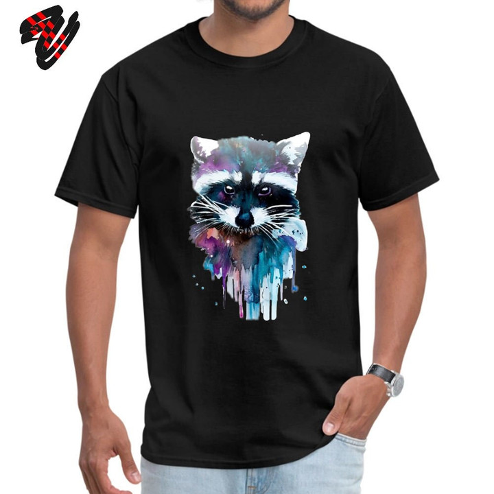 Casual Raccoon T-shirt For Men