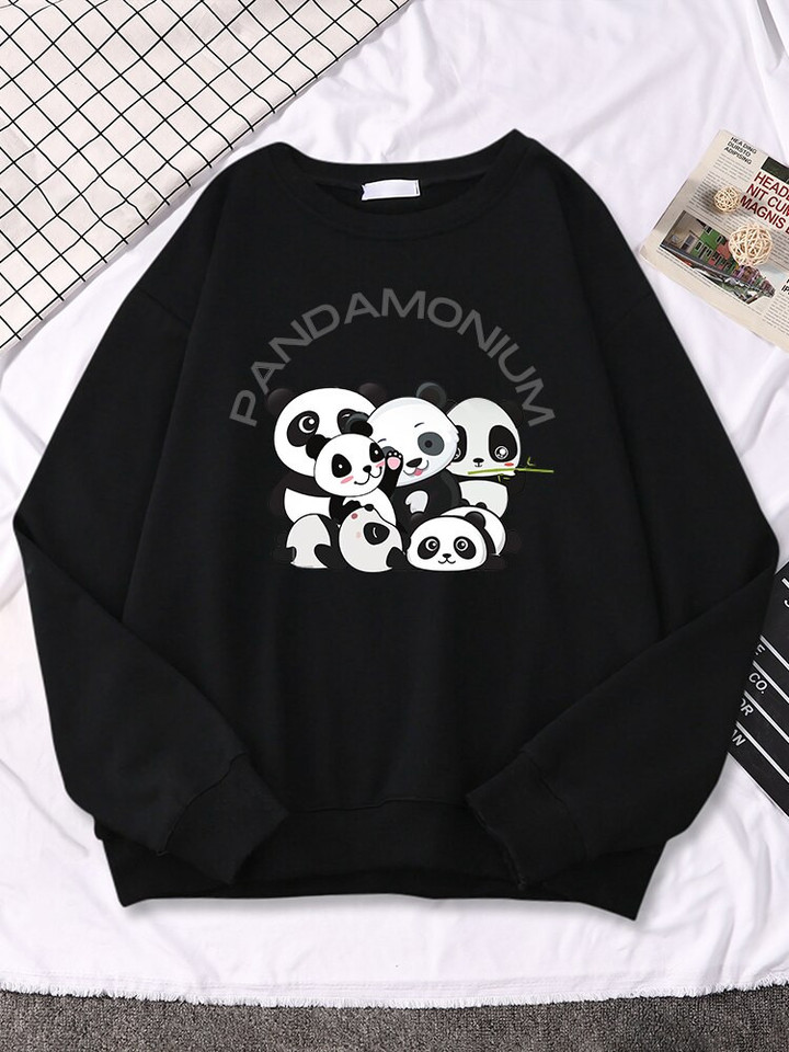 Panda Monium Eats Bamboo Sweatshirt