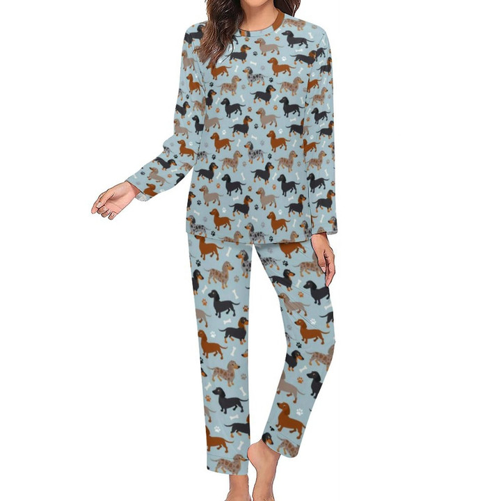 Dachshund Night Pajama Sets for Female