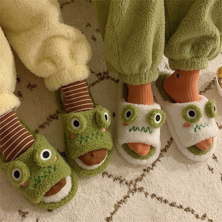 Frog Women Slippers Indoor