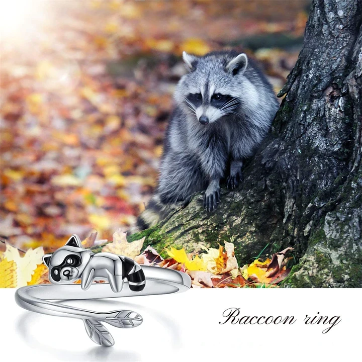 Raccoon Open Ring