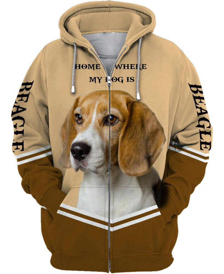 Home Is Where My Dog Is Beagle hoodies