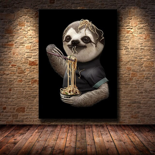 Creative Sloth Canvas
