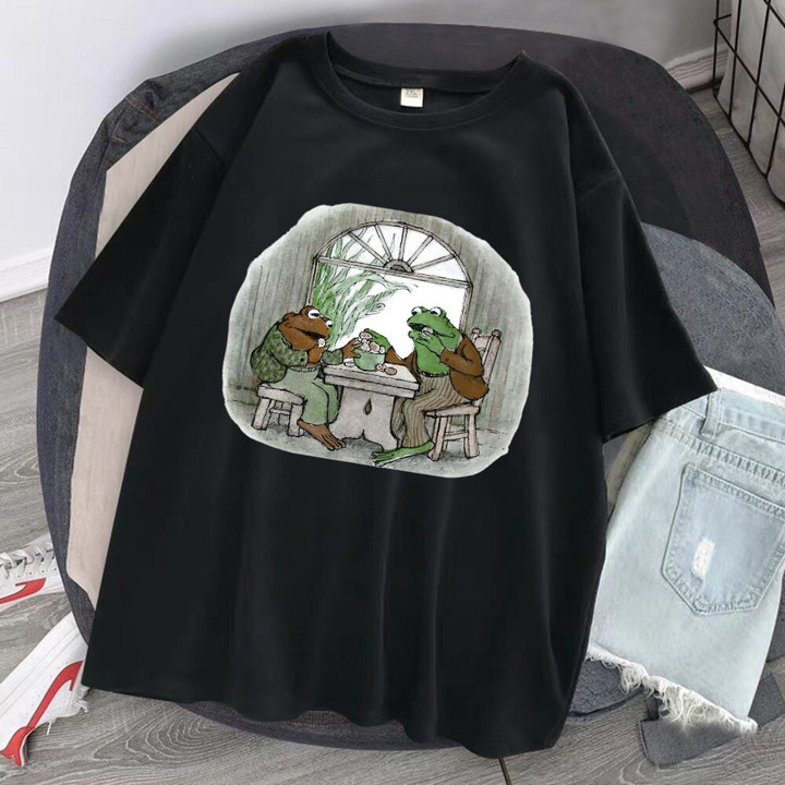 Frog And Toad Print T Shirt