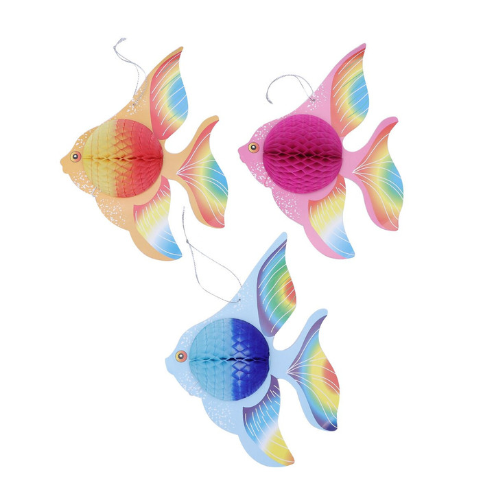 12pcs Colorful Goldfish Foldable Tropical Fish Decoration