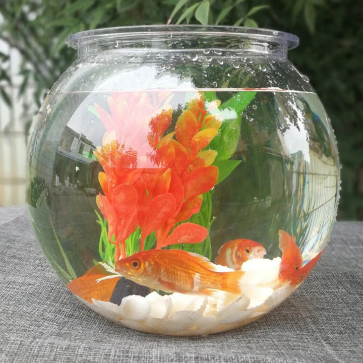 Goldfish bowl desktop transparent plastic aquarium