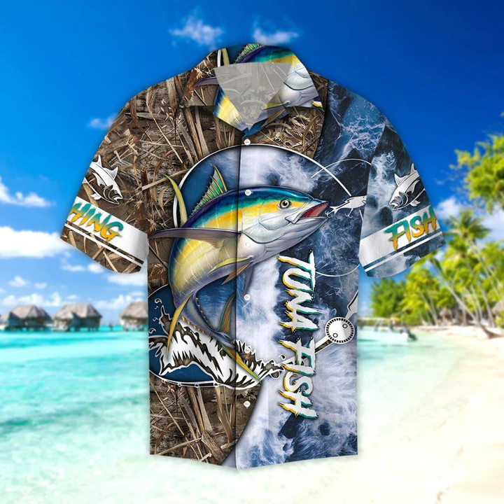 Tuna Fishing 3d Printed Hawaii Shirt