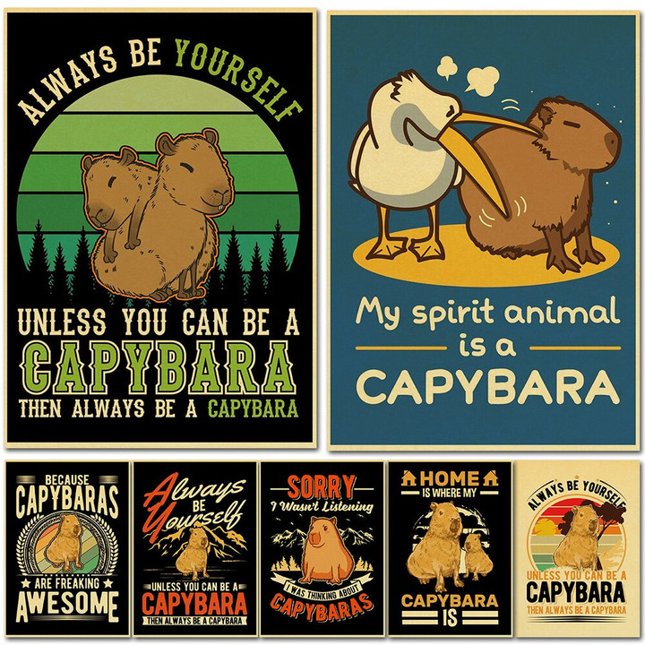 Capybara Animals Poster
